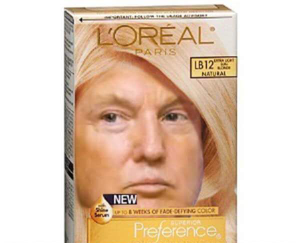 Dyed blond Trump.